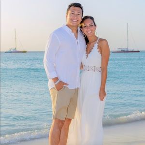 Lulus white dress size small